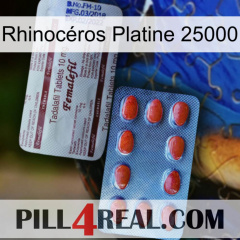 Rhinocéros Platine 25000 36